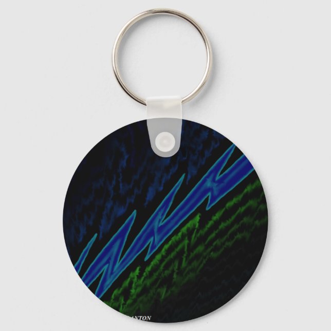 blue bolt keychain (Front)