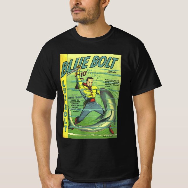 Blue Bolt  T-Shirt (Front)