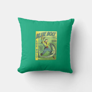 Blue Bolt  Throw Pillow