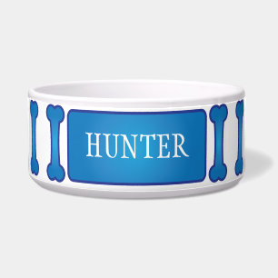 Blue Bone Dog Pet Bowl
