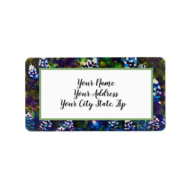 Blue Bonnetl Design Label (Front)