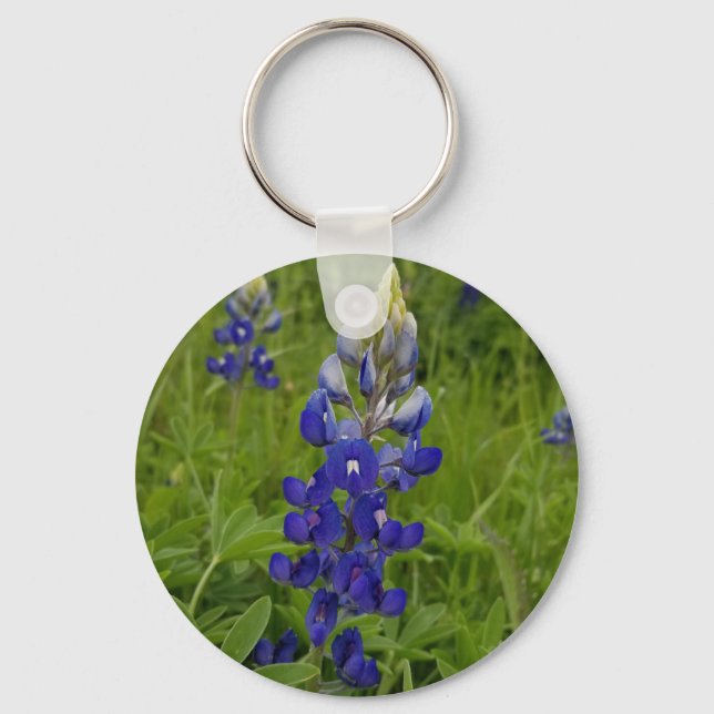 Blue Bonnets of Texas Keychain (Front)