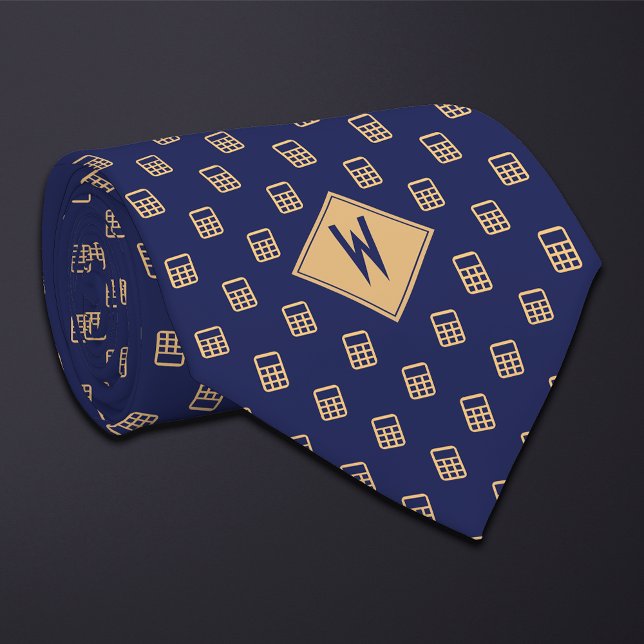 Blue Bookkeeper Calculator Tie (Creator Uploaded)