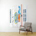 Blue Bookworm Theme Banner