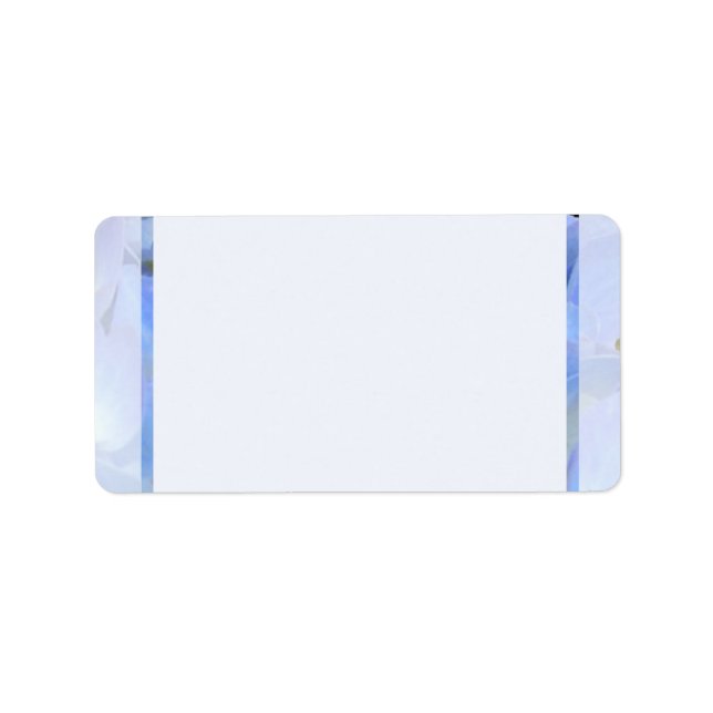 Blue Border Blank Address Labels (Front)