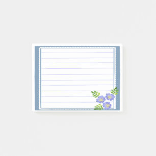 Blue Border Frame Post-it Notes
