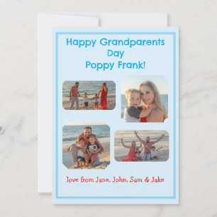 Blue Border PHOTO Grandparents Day