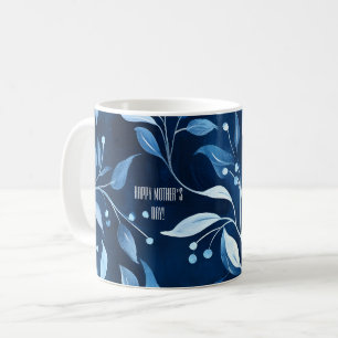 Blue Botanical Twin Mom Mother's Day Coffee Mug