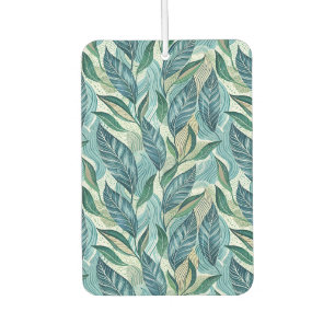 Blue Botanical Wave Modern Pattern Air Freshener