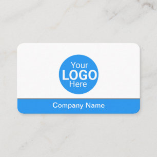 Blue bottom modern ,business logo,name address  business card
