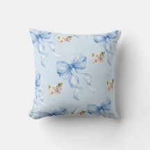 Blue bow and cherry blossom