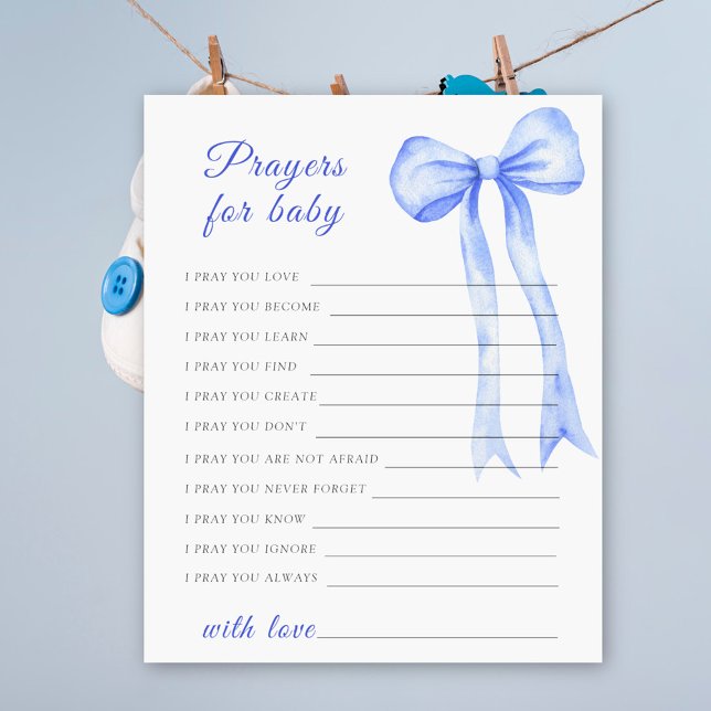 blue bow baby shower prayers for baby  (Creator Uploaded)