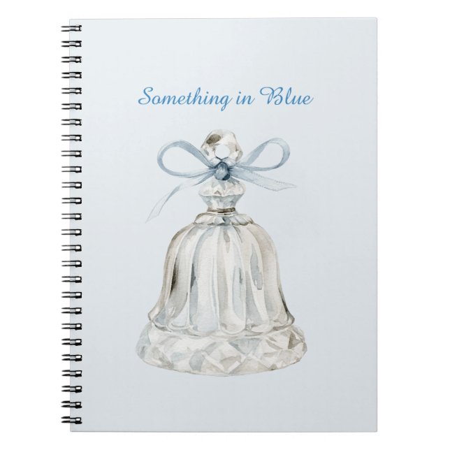 Blue Bow Bell Notebook (Front)