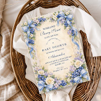 Blue Bow Blueberry Garden Baby Shower