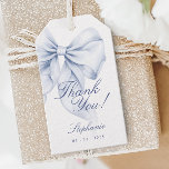 Blue Bow Bridal Shower Gift Tags<br><div class="desc">This elegant tag features a charming blue bow perfect for a "something blue" bridal shower. Designed in soft pastel watercolor,  it combines romantic handwritten script with trendy whimsical elements. Ideal for a dusty blue bridal shower.</div>