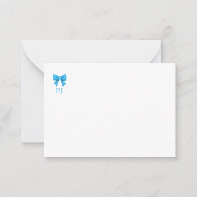 Blue Bow Card (Front)