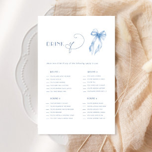 Blue Bow Drink If Bachelorette Party Game