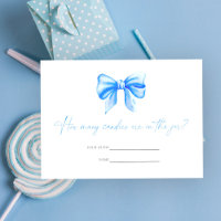 Blue bow - Guess how many candies game