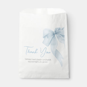 Blue Bow Its A Boy Baby Shower Favour Bag