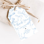 Blue Bow Sweet 16th Birthday Party Favour Tags<br><div class="desc">Thank your guests with these cute Coquette favour tags,  the perfect addition to your party giveaways. Customizable and easy to print,  they’ll add a heartfelt detail to your celebration.

111BD C</div>