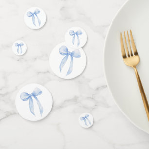 Blue Bow Table Confetti