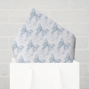 Blue Bow Tissue Paper