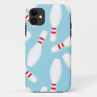 blue bowling pins