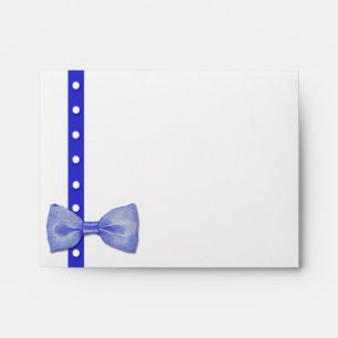Blue BowTie Note Card Envelope