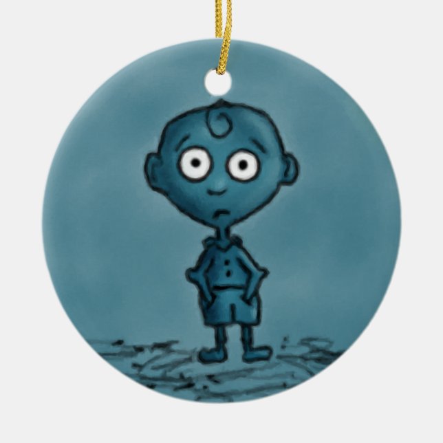Blue Boy Ornament (Front)