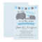 Blue Boy Peanut Elephant Baby Shower invitation