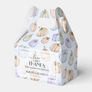 Blue Boy Pumpkins Baby Shower Large Favour Box