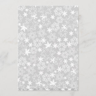 Blue Boy Winter Snowflake Baby shower Invitation