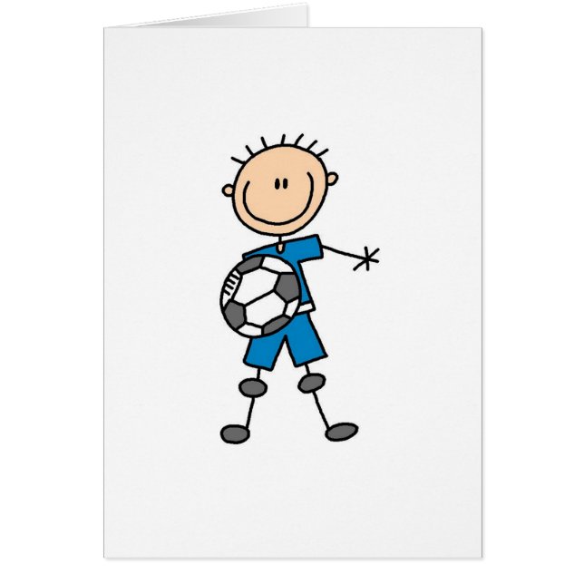 Blue Boys Soccer Card (Front)