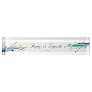 Blue Branches Nameplate