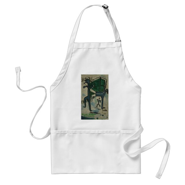 blue break dancers standard apron (Front)
