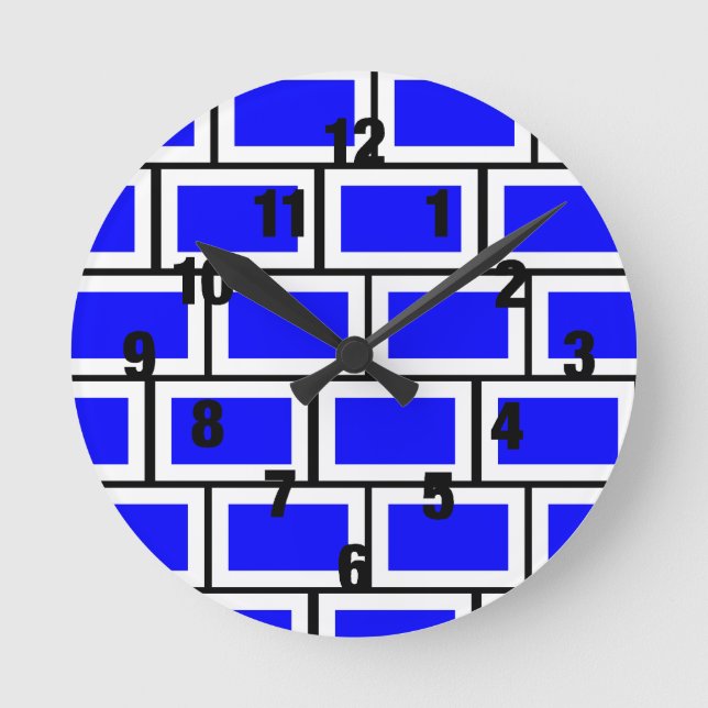 Blue Brick Clock (Front)