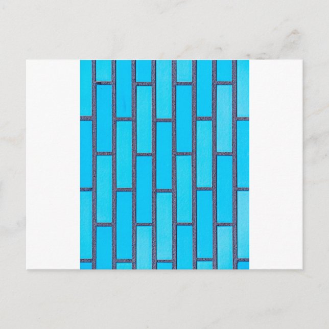 blue brick postcard (Front)