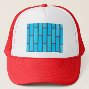 blue brick trucker hat
