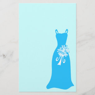Blue Bridesmaid Bridal Stationery