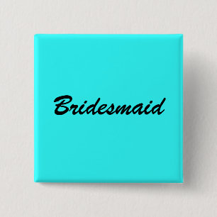 Blue Bridesmaid Pin