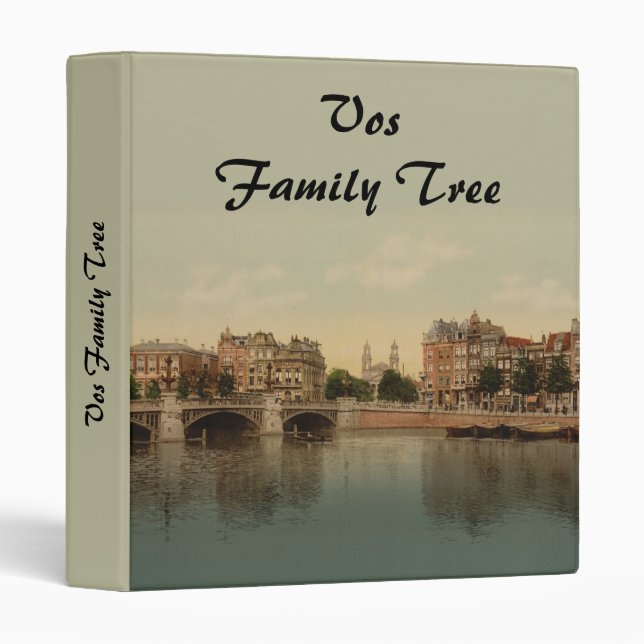Blue Bridge and the Amstel River, Amsterdam Binder (Front/Spine)
