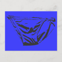 Blue Briefs Postcard