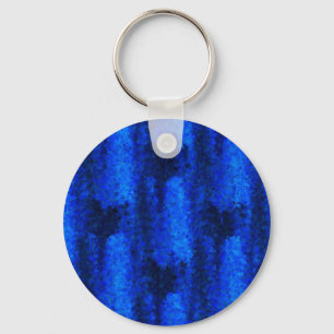 Blue Broken Glass Pattern Keychain