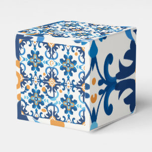 Blue & Brown Plaid Gift Box