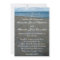 Blue+Brown Sands Beach Wedding Invitations