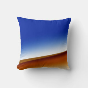 Blue brown white abstract texture art background  throw pillow