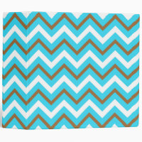 Blue Brown White Zig Zag Lines Geometric Sea Wave