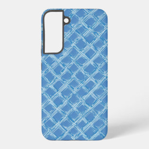 Blue Brushstroke Lattice Samsung Galaxy Case