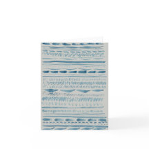 Blue Brushstrokes Card