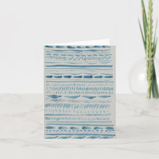 Blue Brushstrokes Card